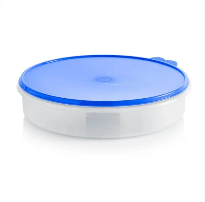 Tupperware 12" Round Pie Keeper, Kitchen Plastic Food Storage Container with Lid, Leakproof Airtight Food Prep Container, Freezer-Safe Leak Proof Canister