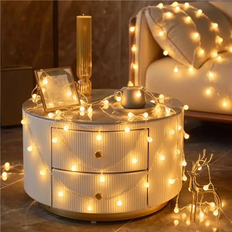 PVC LED Ambient Light Strings Energy Efficient Waterproof Long Battery Life For Christmas Festival Camping Tent Decor