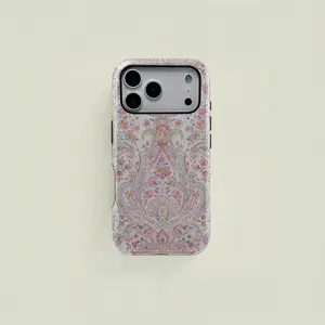 1 Paisley Pattern Retro Design, Vibrant Colors, Dual-layer Protective Case, Sturdy 2-in-1 Protective Case,phone Case Suitable for Iphone 11/12/13/14/15/16/17 Pro Promax Plus Air and Samsung S22/S23/S24/S25 Plus Ultra Fe