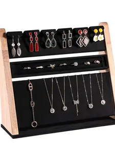 1pc Multi-Functional Jewelry Display Stand, Ring Tray, Necklace Holder, Jewelry Showcase Rack, Decorative Display Shelf