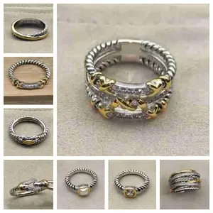 2025 New Arrival S925 Sterling Silver Retro Spiral Crystal Ring - Colored Crystal Inlaid, Adjustable Size Open, Aesthetic Alternative Artistic Luxury Fine Jewelry, Unisex Couple Gift for Adults, Crystal Rings