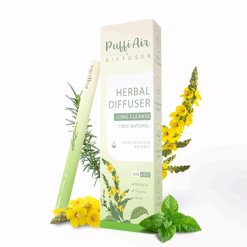 PuffiAir pure herbal for body detoxification and tongue air freshing,herbal support pen relaxation diffusion stick Solution