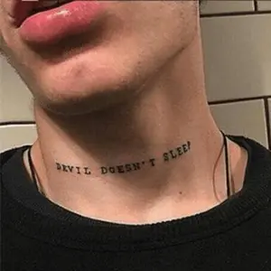 English Letter Temporary Tattoo Sticker, 56pcs Waterproof Long Lasting Fake Tattoo Sticker for Leg & Neck & Hand, Body Art Decoration for Men & Women, Sticker Tattoos, Sarcastic Sayings Tattoos