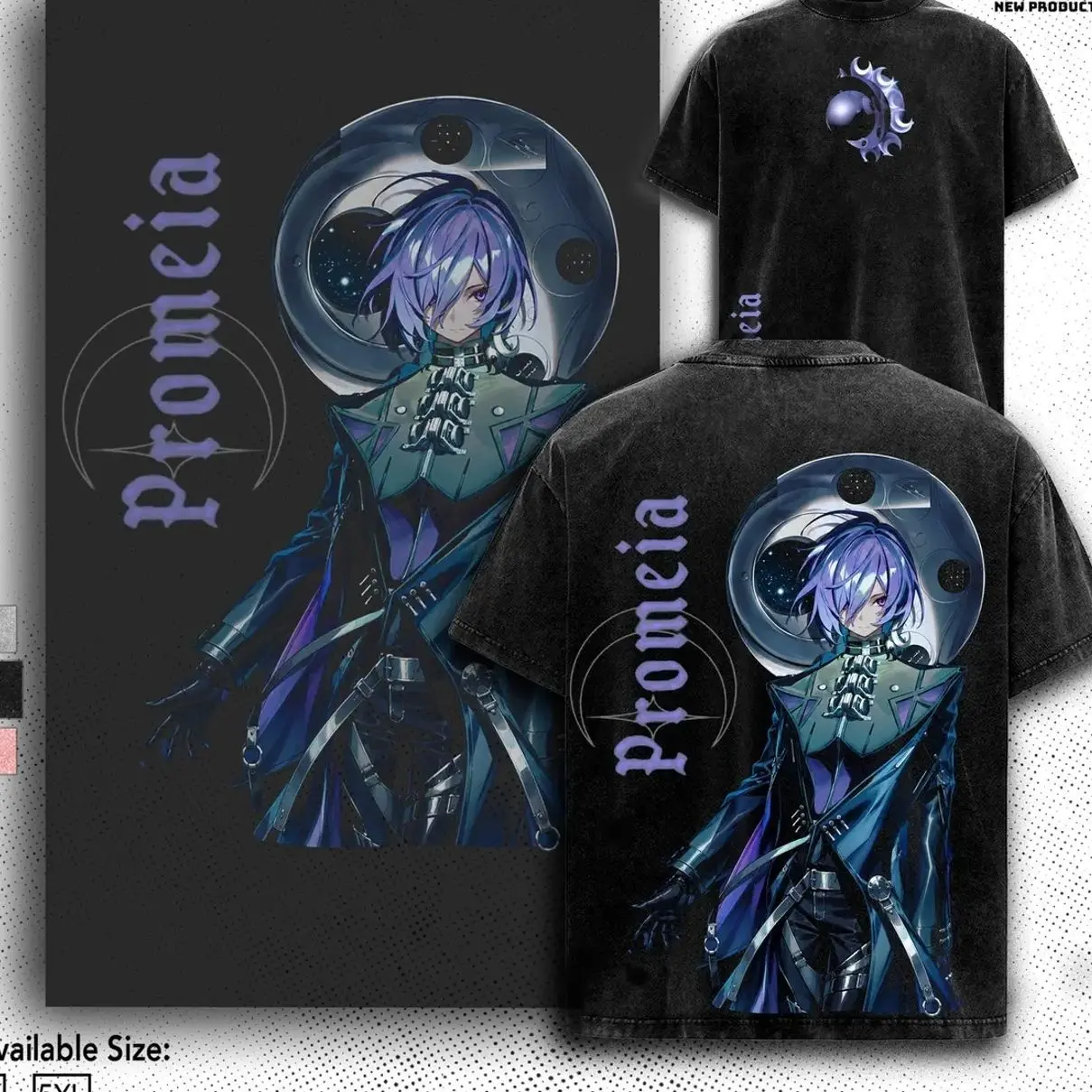 Promeia Zenless Zone Zero ZZZ Game Glitch Graphic T-shirt Streetwear Oversized Bungie Fan Gift Heavyweight Aesthetic Print Unisex Top 3MP