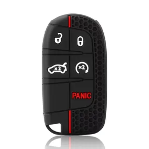Car Keychain Key Cover for Jeep Cherokee Compass Renegade Dodge Journey Challenger Charger Chrysler 300C Accessories