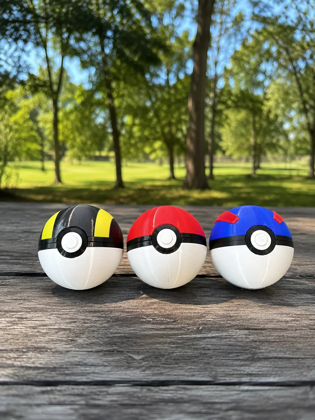 3D Printed Pokeballs, Classic Novelty Capsule Toys for Pokemon Fans