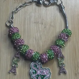 Adjustable Sorority Bracelet for Women - Alpha Kappa Alpha