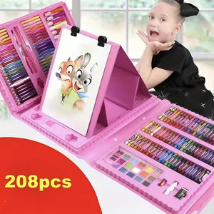208pcs Super Large Art Set for Kids, ColorfulArt Supplies, Student Painting Supplies,Crayons, Colored Pencils, Markers, Perfect Giftfor Children