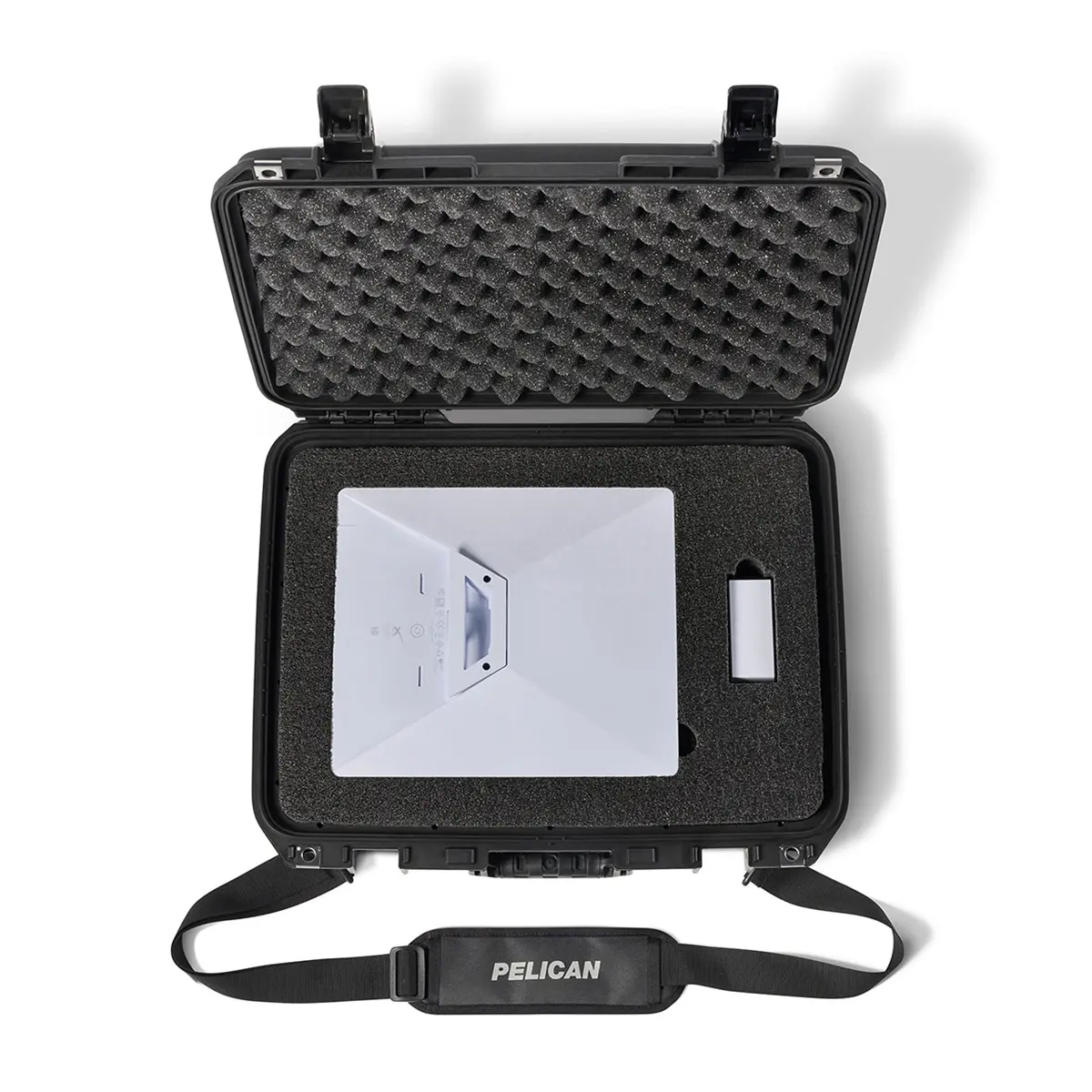 Pelican 1505SSLK Air Starlink Mini Transport Hard Case with Foam Insert, Black