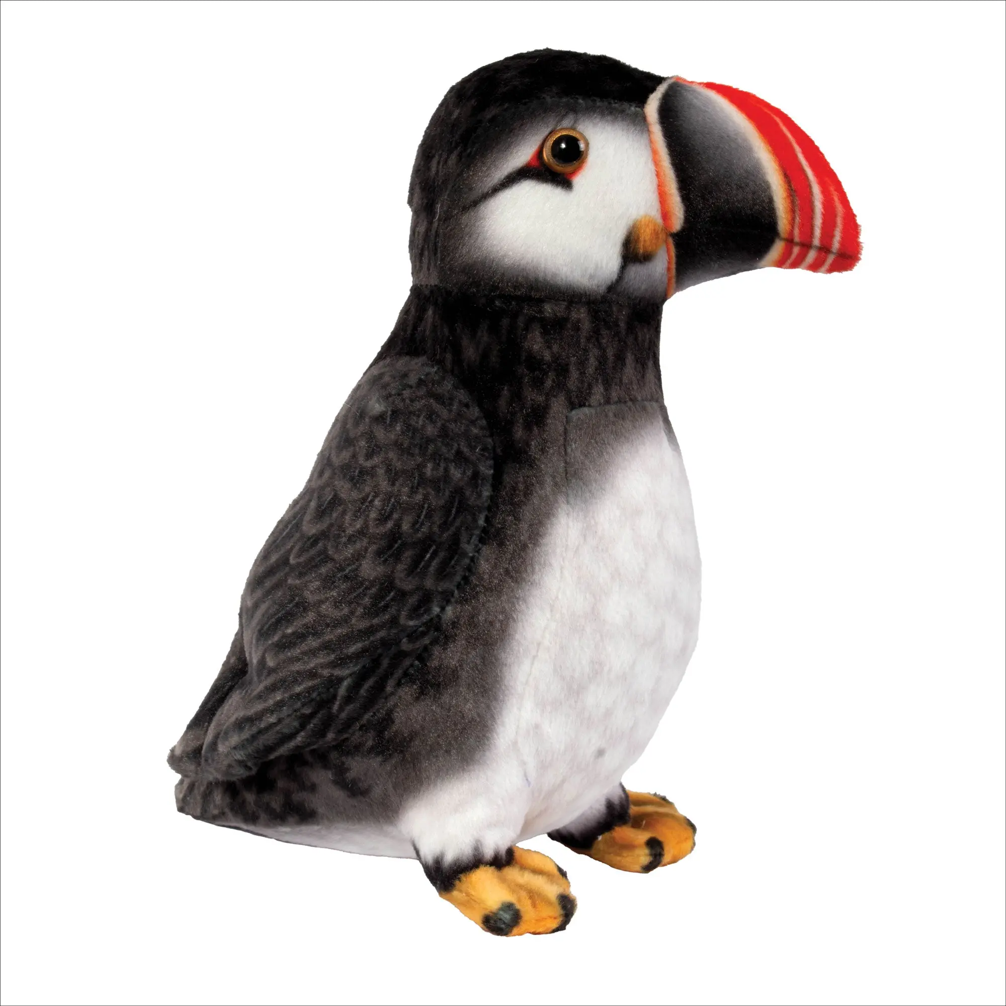 Real Planet™ Black Puffin Black Realistic Plush Stuffed Animal