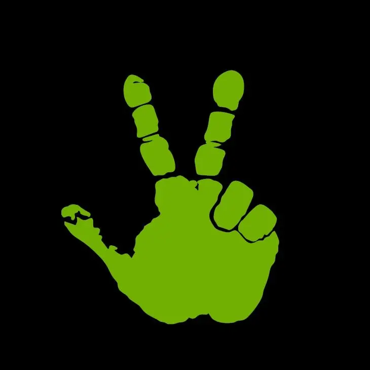 Off-Road Wrangler Wave Hand Print Vinyl Decal Sticker UV & Waterproof Bumper Window Laptop Automotive Water Bottle Gift accessories – LIME GREEN 5"