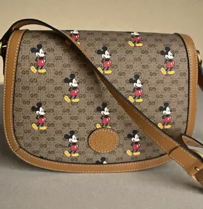 Pre-owned GUCCI Canvas Crossbody Bags X Disney Mickey Monogram Crossbody