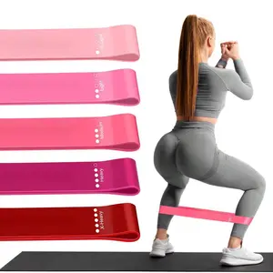 Gradient Yoga Tension Belt, 5pcs Different Resistance Band with Storage Bag, Sports Band for Butt Lift, Body Shaping, Fitness, Gym Accessories