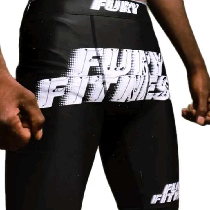 FuryFitness V1 Compression Shorts men short High Waist exercise short