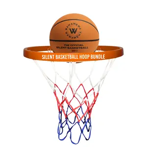 WAWAWEWA The Official Silent Basketball (Size 3) Bundle with Hoop