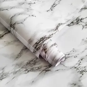 Removable Contact Paper Countertop, & Marble Design, Self-Adhesive Peel-And-Stick Backsplash, Durable Vinyl Material (11.8"x120')
