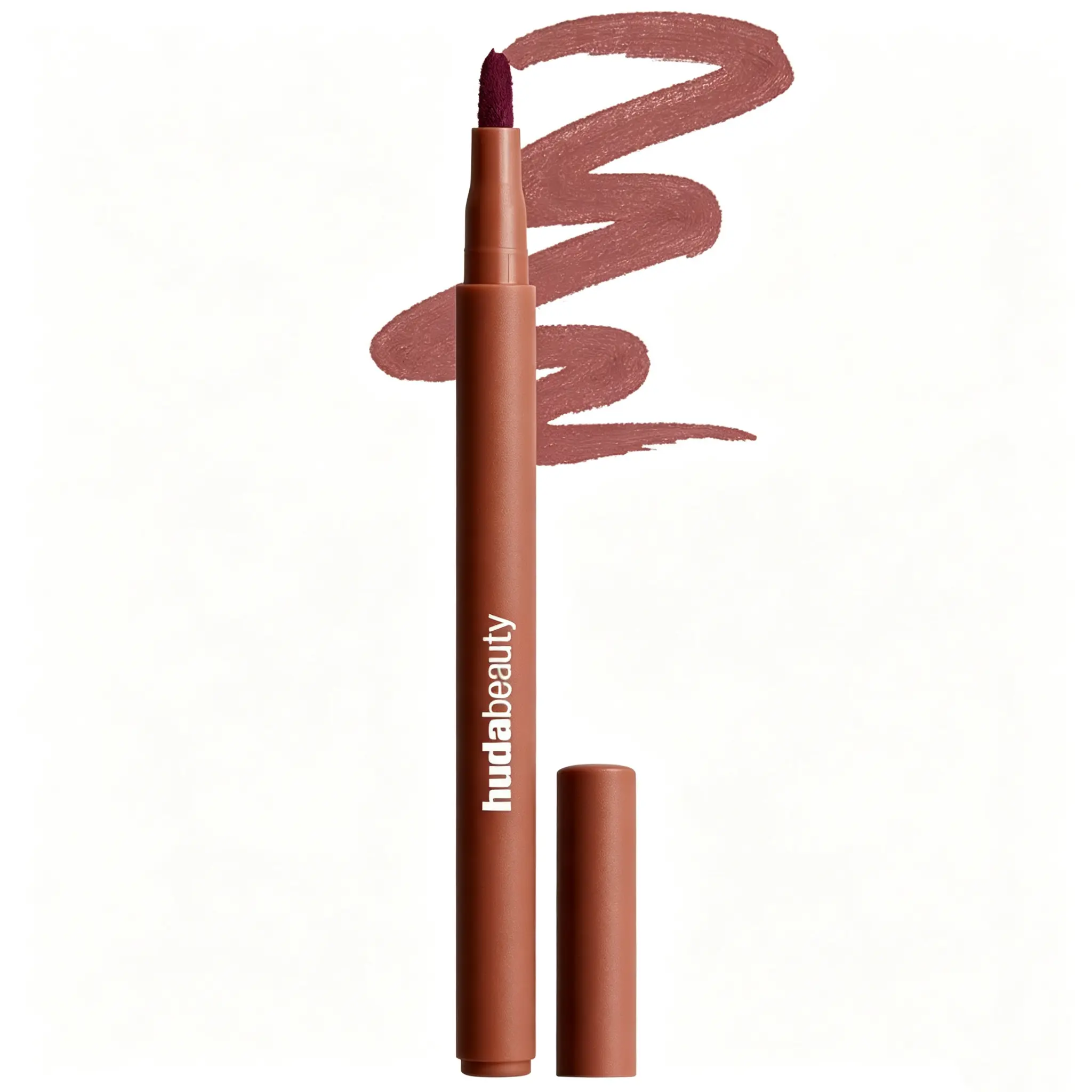 HUDA BEAUTY Lip Contour Lip Stain, Long-Lasting Liquid Lipstick, Smudge-Proof Matte Finish, Transfer-Proof Lip Color