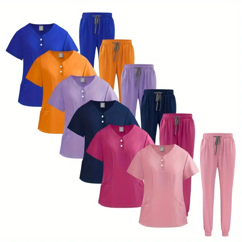 Upgrade Your Wardrobe: Beauty Salon Spa Therapy Laboratory Work Uniforms - Premium Frosted Suits Tops & Pants for Men Women & Veterinary Experts