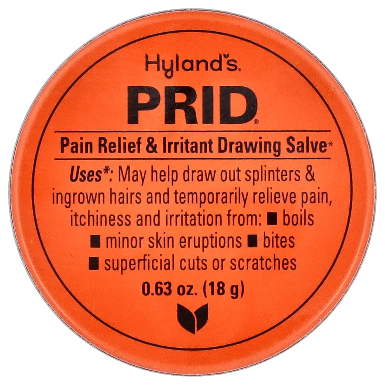 Hyland's Naturals Prid®, Pain Relief & Irritant Drawing Salve, 0.63 oz (18 g) | HSA/FSA Eligible