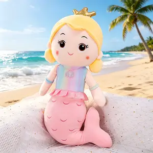 Cute mermaid pillow doll, creative soft plush toy doll, cute doll suitable for young people