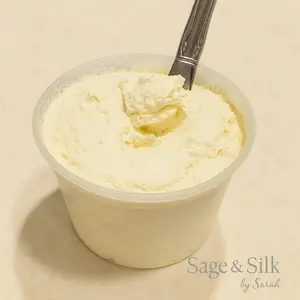 Sage & Silk by Sarah Whipped Body Butter 16oz Creamy Texture with African Shea Mango Cocoa Butters & Jojoba Oil for Soft Smooth Skin Care