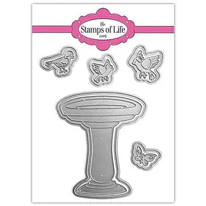 Crafts & Sewing The Stamps of Life birdbath2stamp Dies