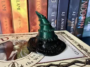 Wicked Witch Hat Bookshelf Decor - Witch of the West Figure - 3D Printed Bookish Decor
