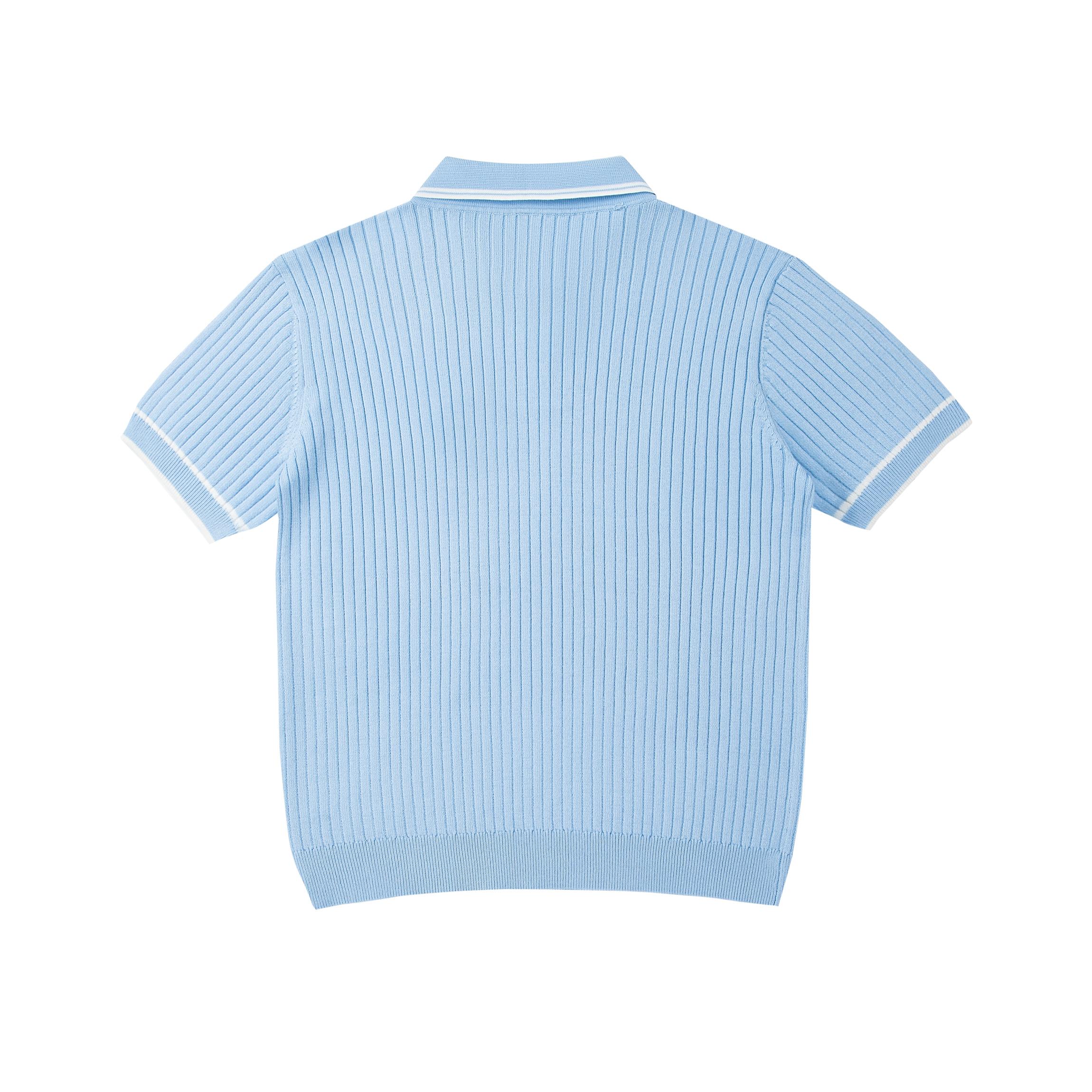 Men's Vintage Ribbed Knit Polo Shirt Short Sleeve Casual Classic Preppy Style Contrast Tipped Collar Knitted Sweater Top Smart Casual Slim Fit Summer Pullover T-Shirt Old Money Aesthetic Breathable Fashion Golf Tee Streetwear Trendy Clothing for Men