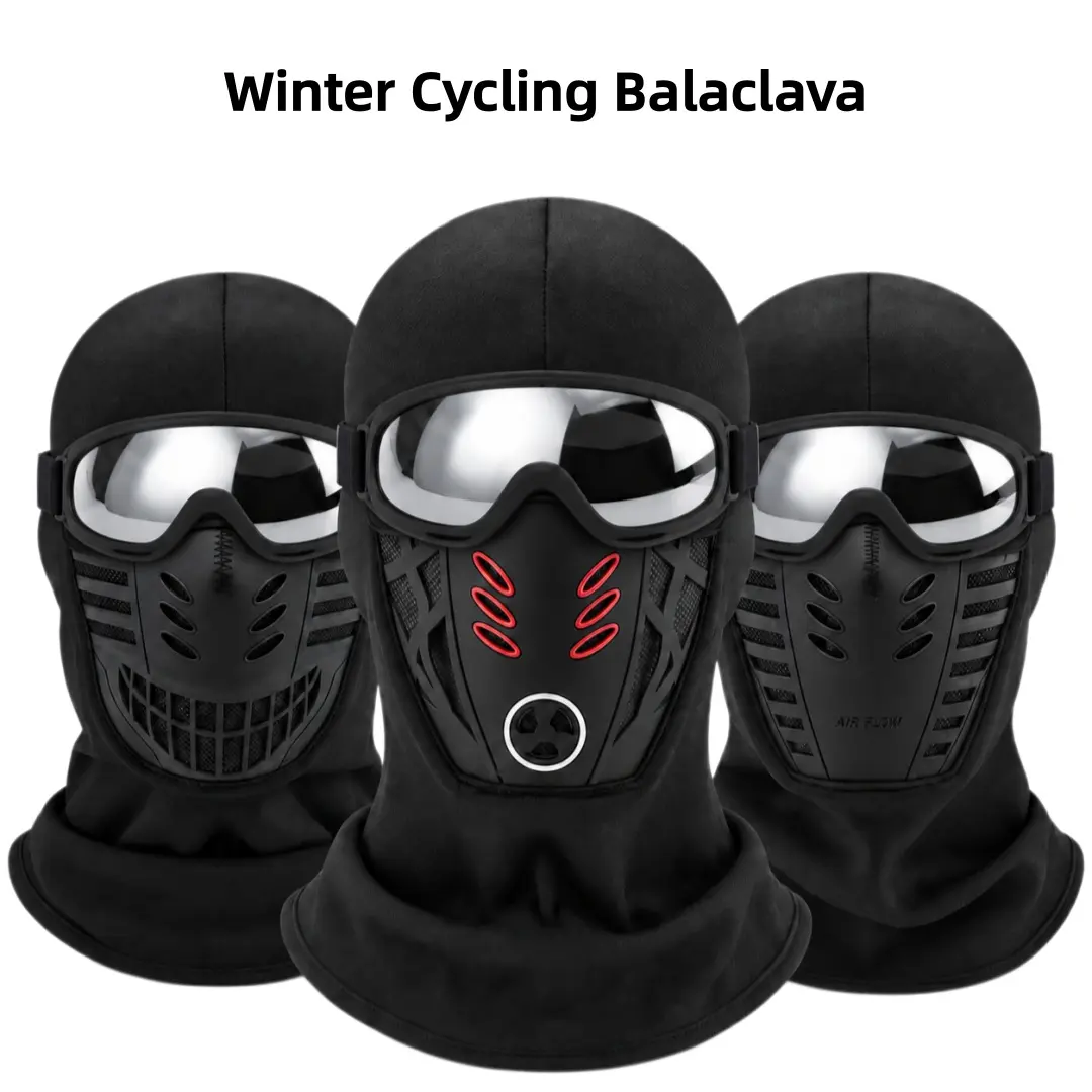 Winter Fleece Balaclava for Men and Women, 1-Pack, 2-Pack or 3-Pack Options, Full Face Mask Hood with Neck Coverage and Vented Panel for Cold Weather Outdoor Wear