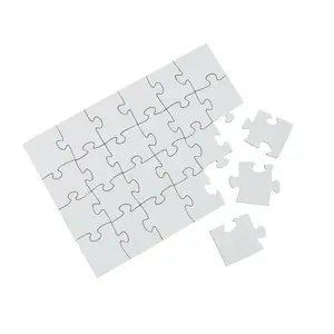 5" x 7" Bulk Set of 48 DIY Design Your Own 24-Pc. White Puzzles