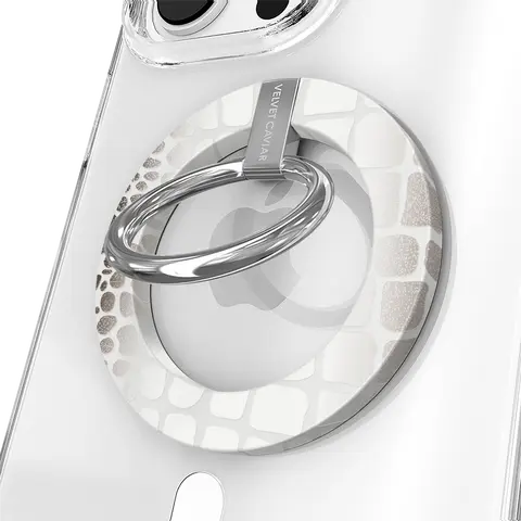 Velvet Caviar Himalayan Croc MagSafe Grip Ring - Magnetic Mobile Accessory, Non Slip Holder, Secure Hold Smart Grip Phone Holders & Mounts for Smartphones