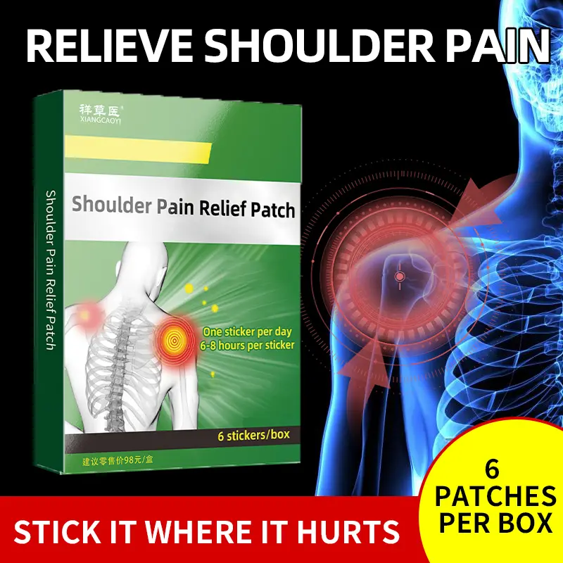 Immediate pain relief for shoulder pain, pain relief patch for periarthritis of shoulder, difficulty in shoulder movement, frozen shoulder, rotator cuff injury, pain relief patch