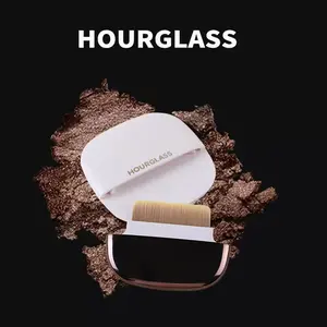 1020 Hourglass Makeup Brush Set, Fiber Hair Foundation Brush with Storage Box, Portable Beauty Tools for Makeup Application