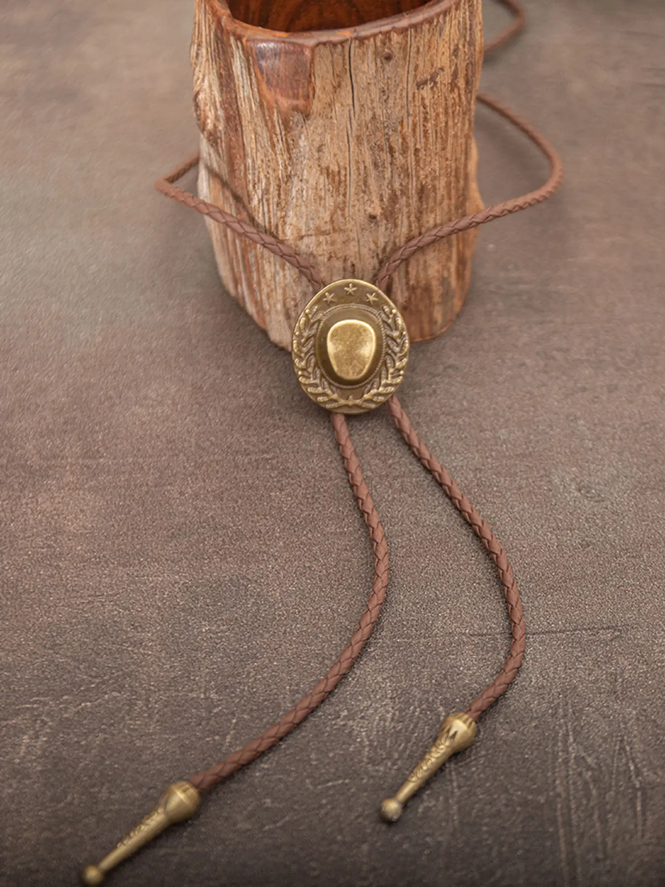 1pc Niche Personality Western Cowboy Bolo Tie Collar Necklace, Retro Nostalgic Style Copper Color Silver Unisex, Personalized Accessory, Fashion Cool Accessories, Suitable For Daily Wear, Excellent Gift Choice, Jewelry Accessories