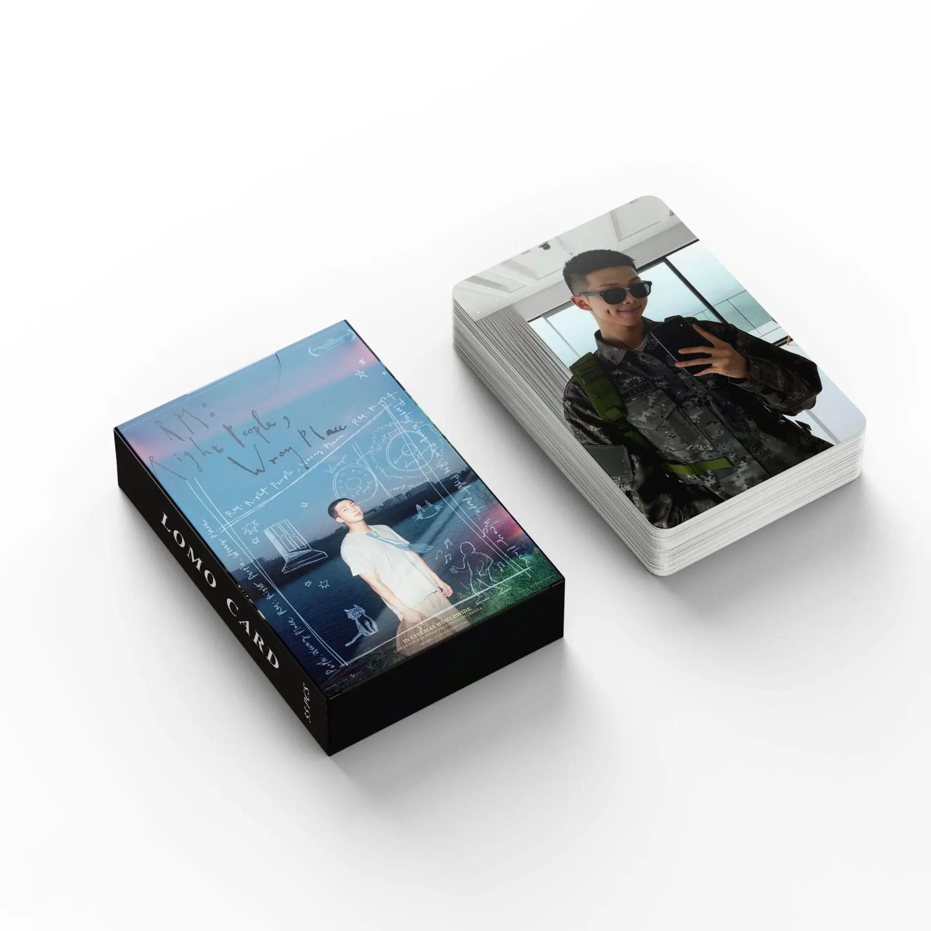 55Pcs Kpop Star Card Sets, RM Lomo Photo Prints, Collectible Photocards for Fans, DIY Specialty Hobby Postcard Gifts