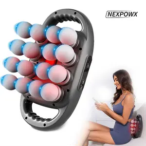 Nexpowx 16-Head Deep Tissue Massage Gun for Full-Body Muscle Relief, High-Power Percussion Massager with Adjustabl Daily e Speeds, Portable Pain Relief Device for Athletes, Fitness Recovery & Home Relaxation Handle Sensitive, asmr head massager Relaxing