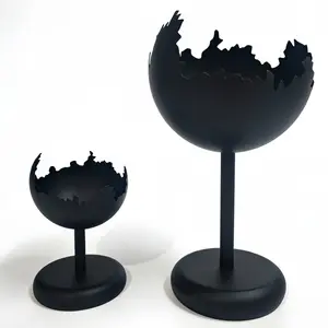 Metal Candle Holder with Stable Base, Decorative Candle Stick Stand for Home and Table Decoration, Modern Chic Home Accessory