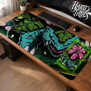 VenusaurPKM Gaming Mouse Pad Personal, Custome, Anime Desk Mat Extended Keyboard Pad Waterproof Non Slip Rubber Base Large Mousepad for PC Gamer Setup Desk Accessories 40x21 Inch,Office Gifts, Decor desktop