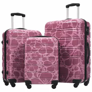 3-Piece Hardshell Spinner Luggage Set with TSA Lock, Lightweight 20"+24"+28" Suitcases,bag travel suitcase,hardside luggage set,suitcase sets