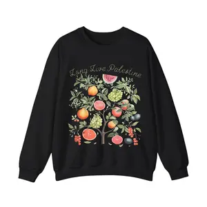 Palestinian Fruits Aesthetic Sweatshirt – Funny – Free Palestine Graphic Top, Comfortable Cotton Unisex Pullover, Stylish Casual Gift Apparel