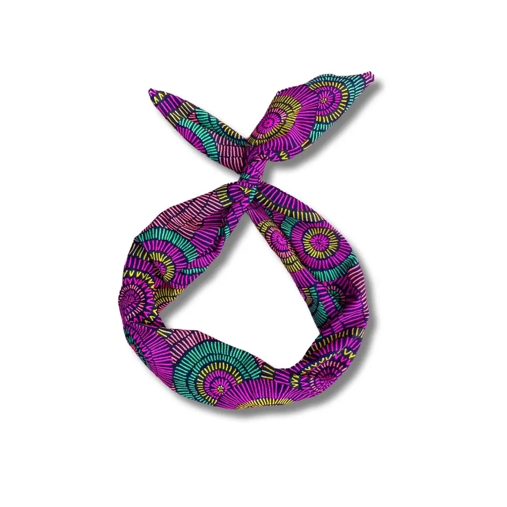 Neon Circles Wire Headband