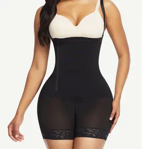 Elegant Detachable Straps Side Zip Faja Body Shaper