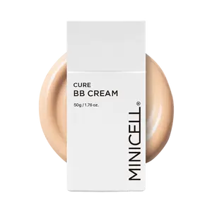 Minicell CURE BB Cream - K-beauty Skincare, Regenerating Cover Cream for Calming Redness & Smoothing Uneven Texture - Gentle for Sensitive Skin - 50g/1.76 oz