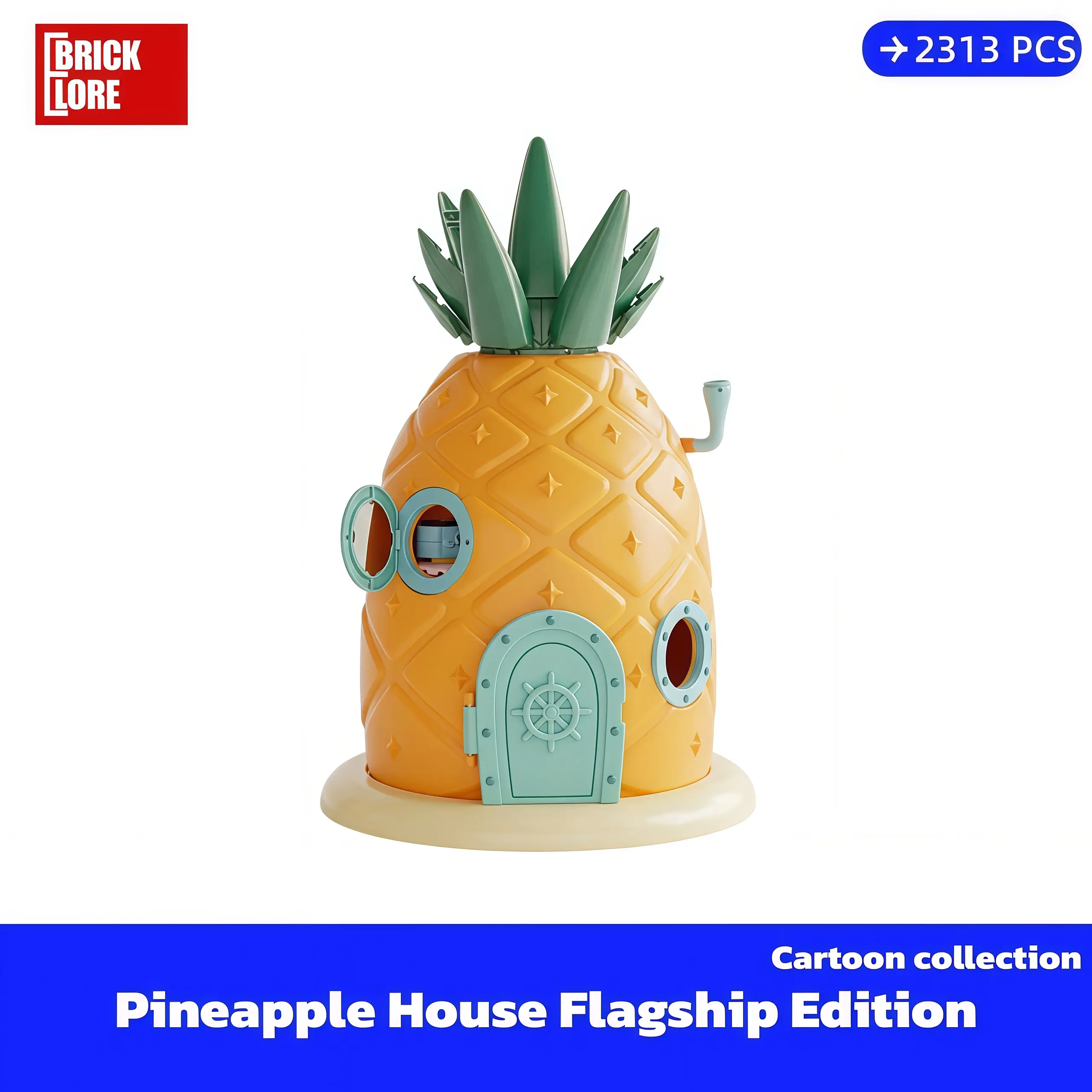 [BrickLORE](SHIP FREE)  Pineapple House Flagship Edition Cartoon collection 2313 Pieces