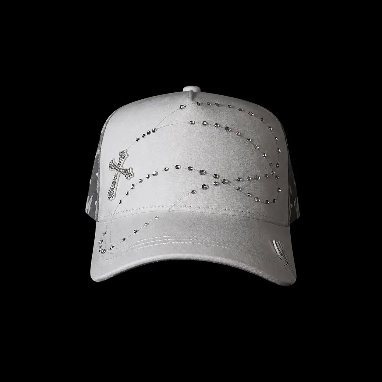 JC Caps "Exodo 14:14" Rosario - White Snapback - Premium Streetwear Baseball Cap for Men & Women, Adjustable