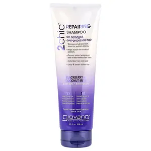 Giovanni 2chic®, Repairing Shampoo, For Damaged, Over-Processed Hair, Blackberry + Coconut Milk, 8.5 fl oz (250 ml)