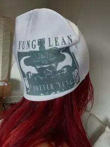 New Warm Knitted Hat, European and American Trendy Y2K Printed Knitted Hat, Knitting Beanie, Fashionable and Versatile Hip Hop Hoodie