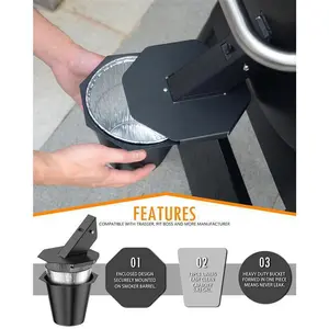 Upgraded Smoker Drip Bucket with Lid – Grease Collector for BBQ & Smoking