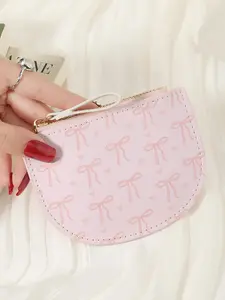 Women's Bow Pattern Short Wallet, Fashionable Portable Multi Slot Card Holder, Casual Versatile Wallet for Daily Used, Credit Card Holder