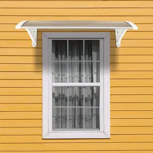 NEWZOME Door Window Awning Rain Cover Outdoor Weather Shield Canopy Shade for Home Balcony Porch Entryway Rainproof Design
